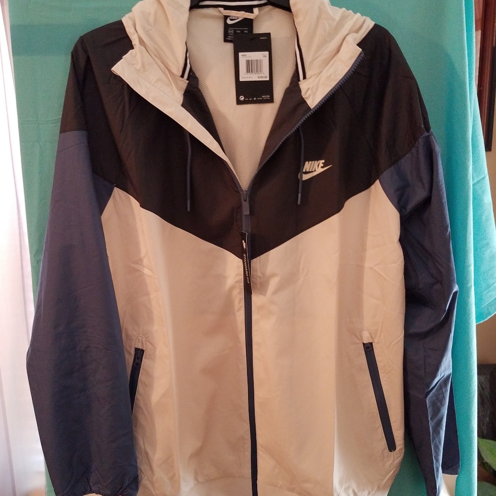 COPY - Men's Nike Windrunner Jacket Tan & Dark grey